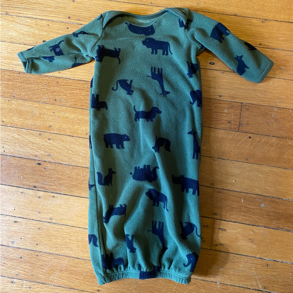 2 for $10 or 3 for $12- Carter's Green and Navy Onesie